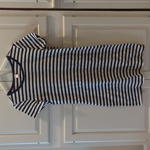 Navy and White Stripe T-shirt Dress